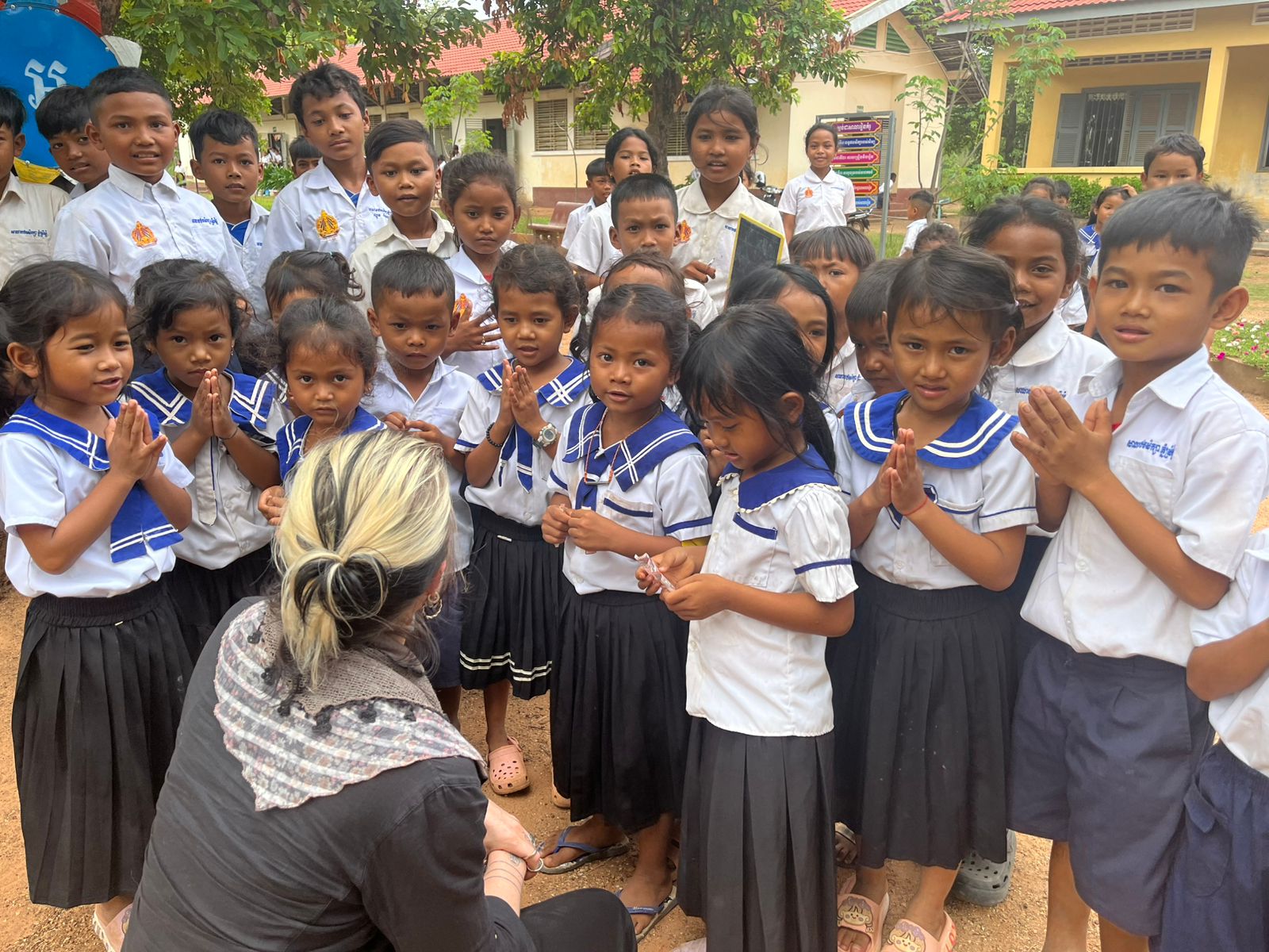 School children in uniform